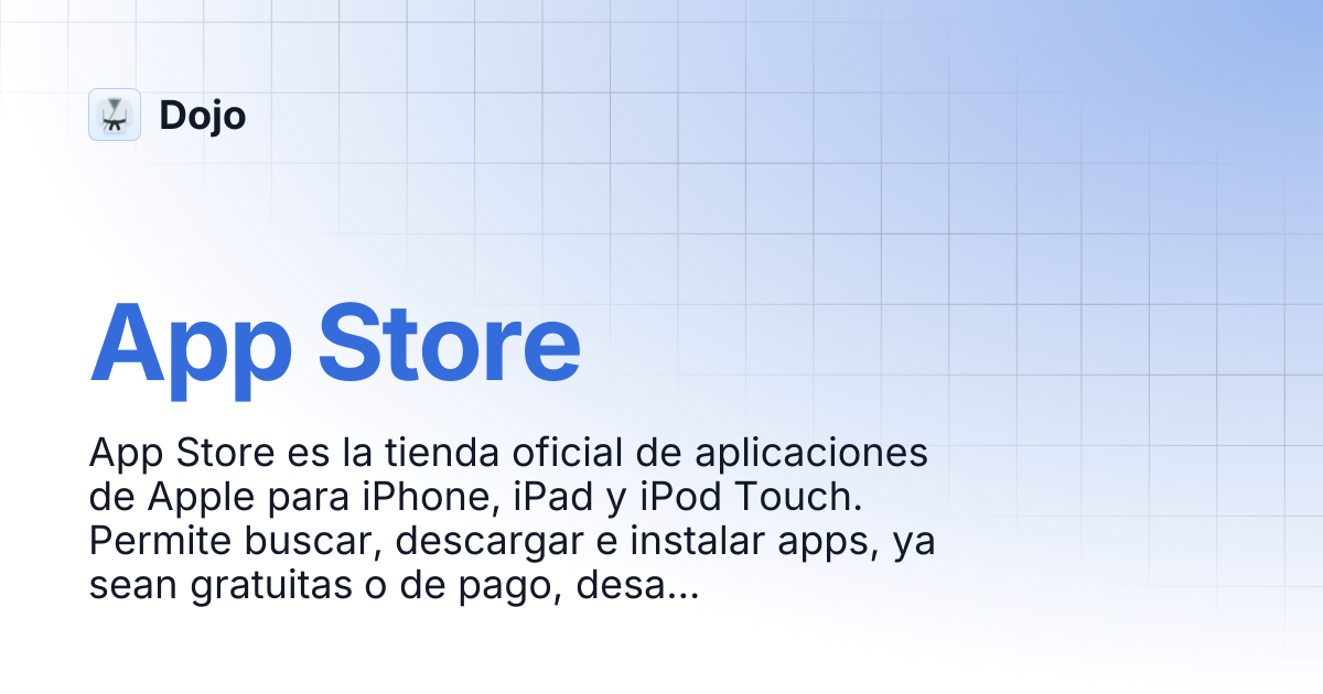 App Store | Dojo